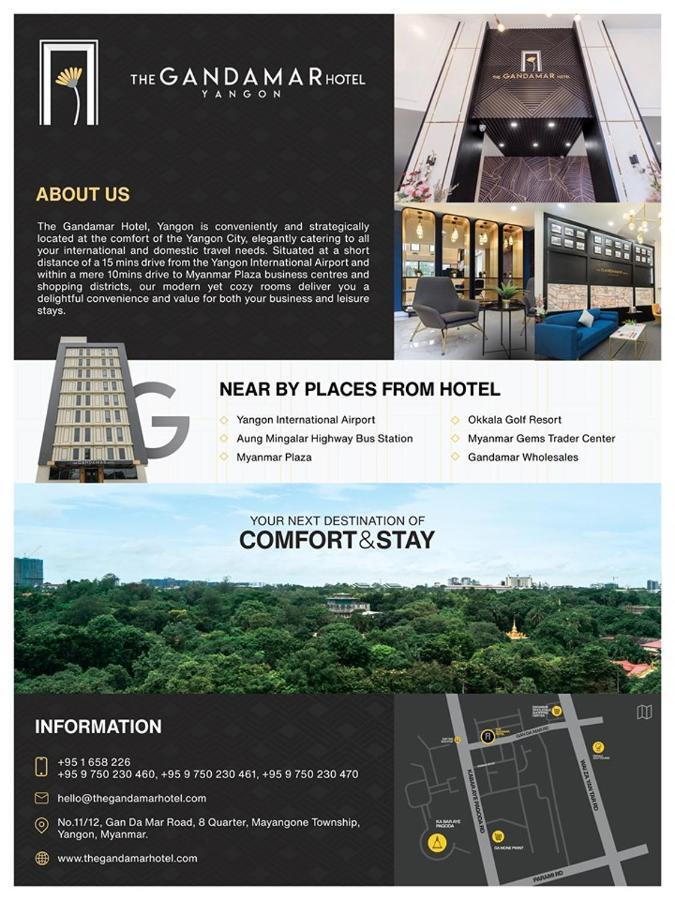 The Gandamar Hotel , Yangon Exteriör bild